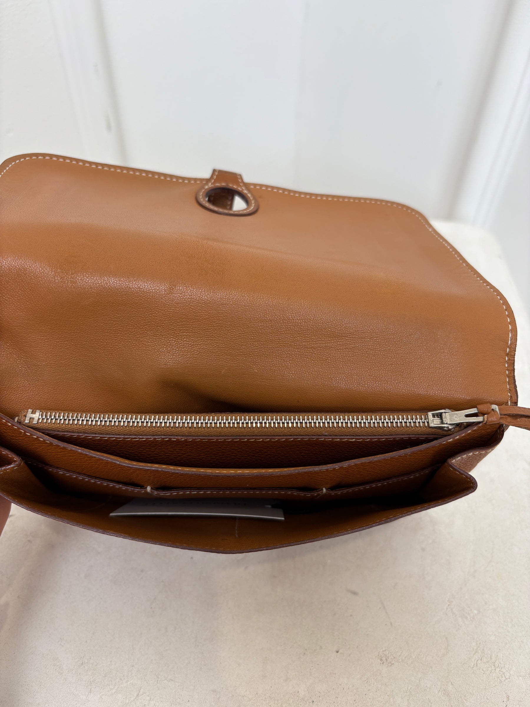 Hermès Tan Leather Dogon Duo Wallet