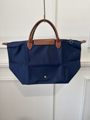 Longchamp Navy Le Pliage Tote Bag