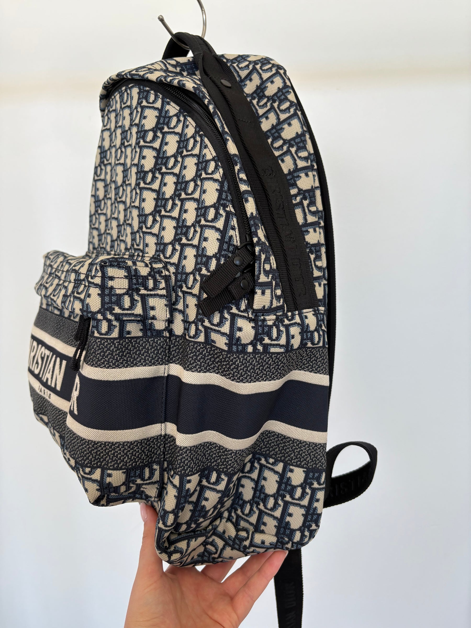 Dior Travel Backpack Blue Dior Oblique Jacquard