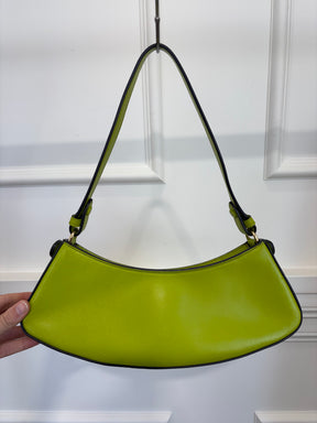 Fendi Chartreuse Leather O'lock Shoulder Bag