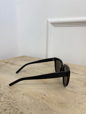 Saint Laurent Black Sunglasses With Black Hardware