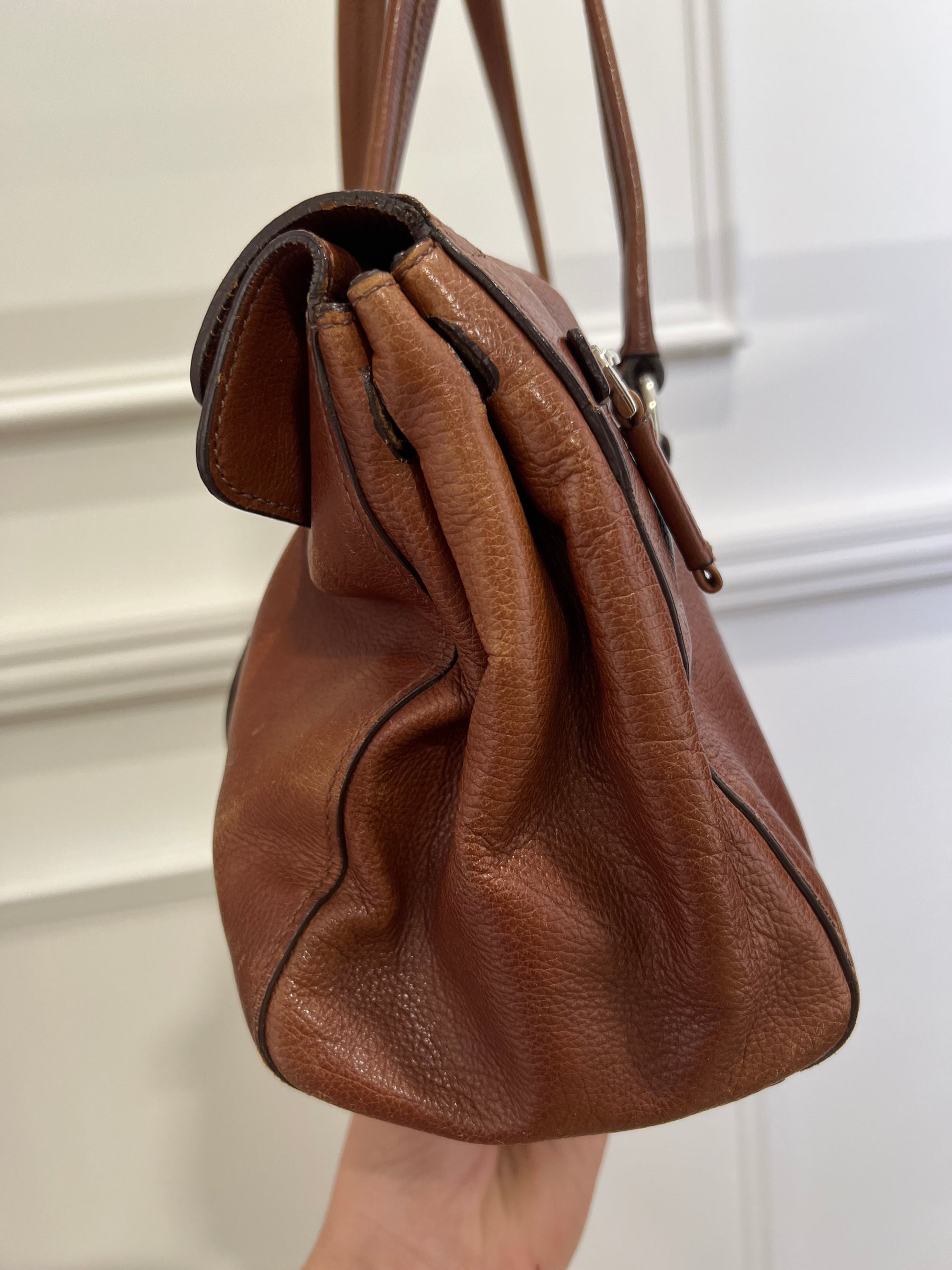 Prada Tan Leather "Easy" Shoulder Bag