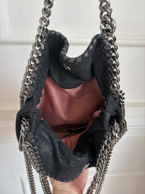 Stella McCartney Black Suede Falabella Tote