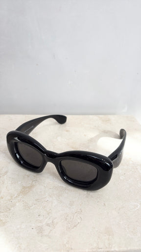 Loewe Black Inflated Cat Eye Sunglasses