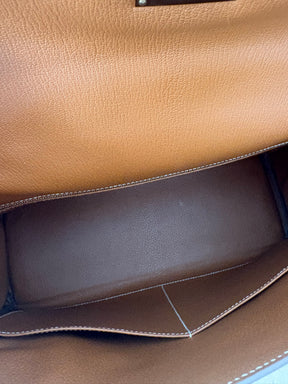 Hermès Candy Kelly Retourne 35 in Rose Jaipur Epsom Leather with Gold Leather Interior and Permabrass Hardware