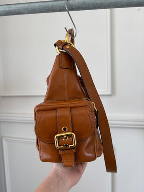 Chloé Medium Double Carry Bag In Clay Brown