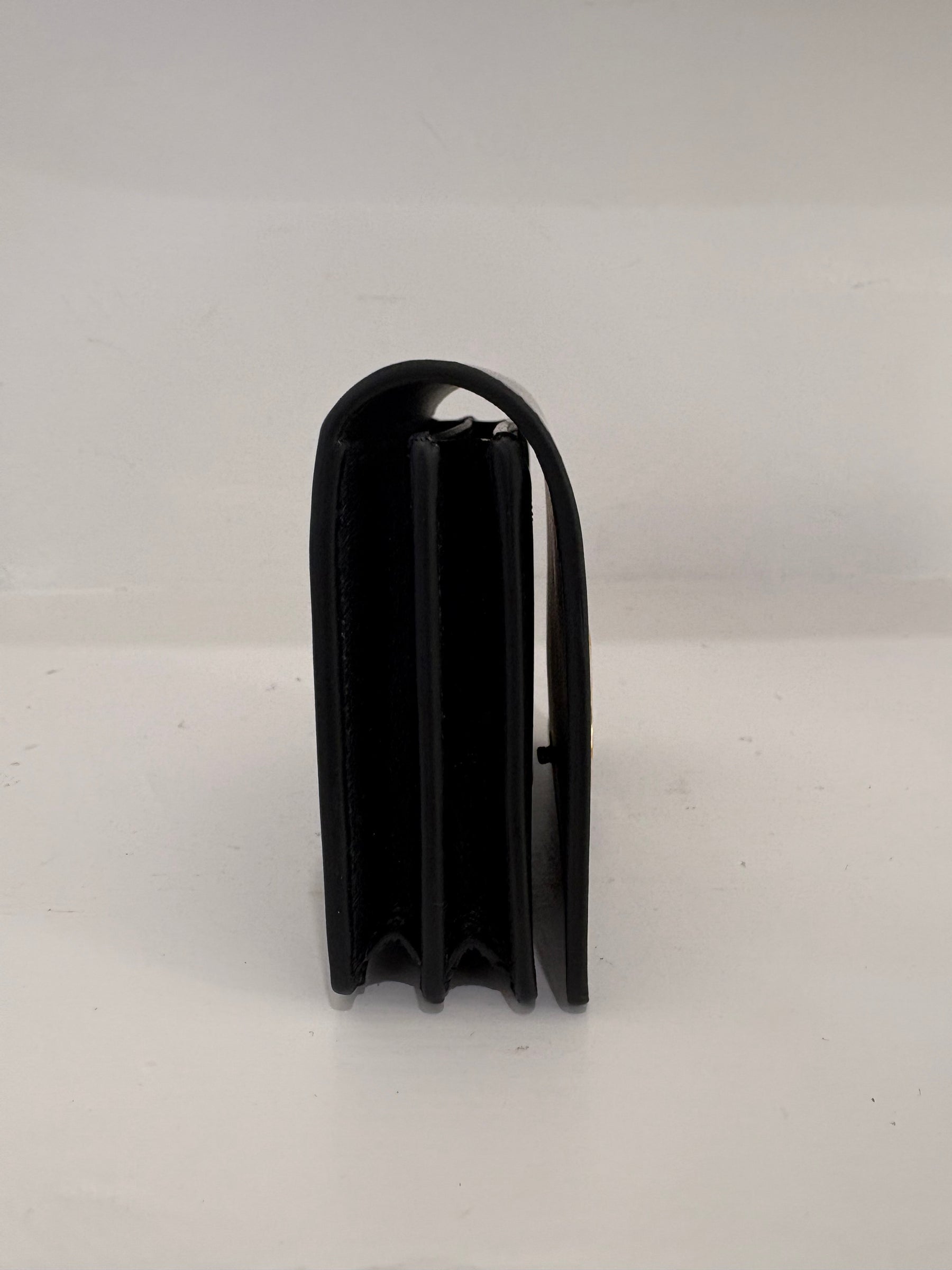 Celine Black Leather Triomphe Cardholder