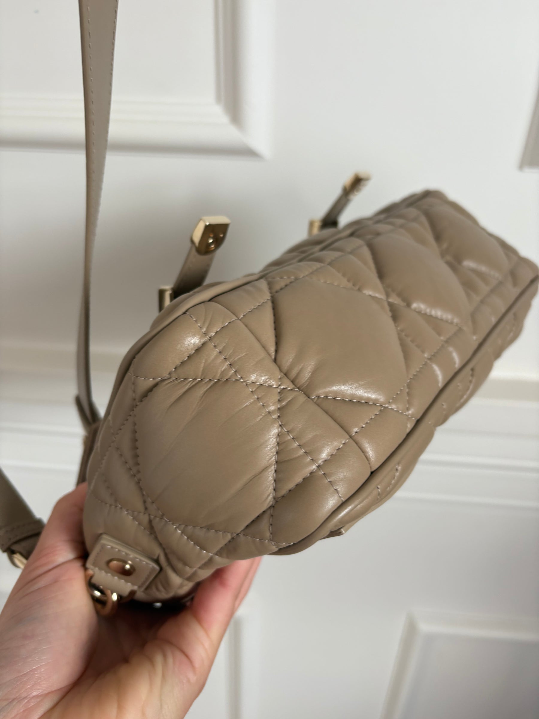 Dior Beige Quilted 'Diorcamp' Crossbody Bag