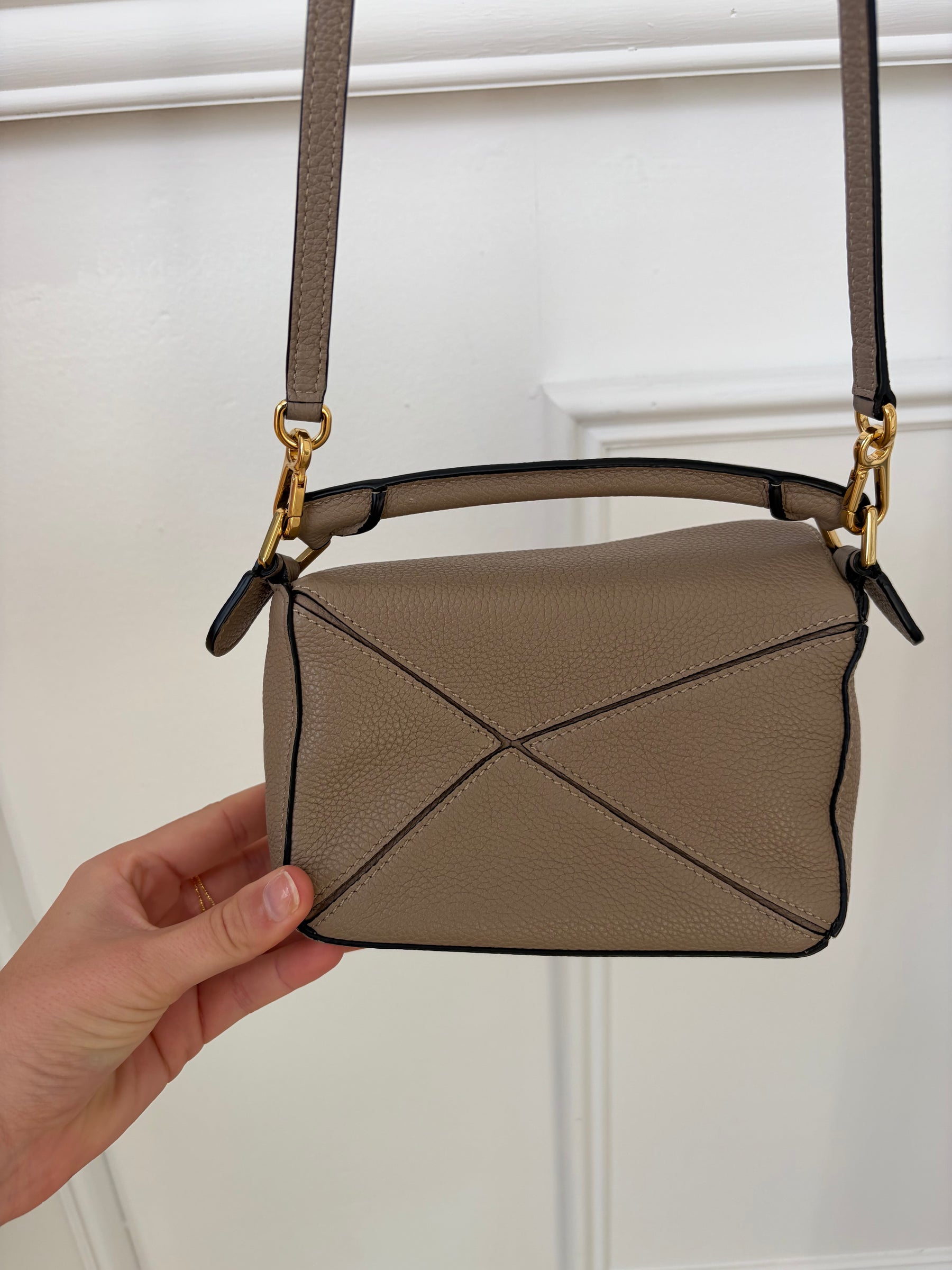 Loewe Mini Puzzle Bag In Sand