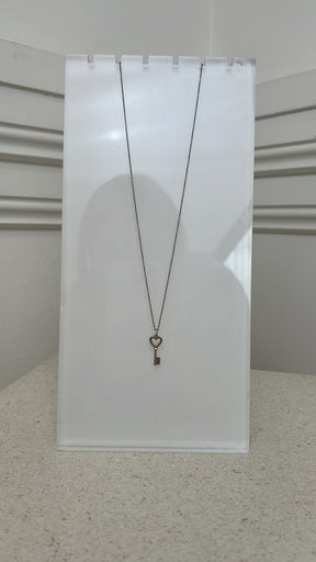Tiffany Heart Key Pendant In Silver