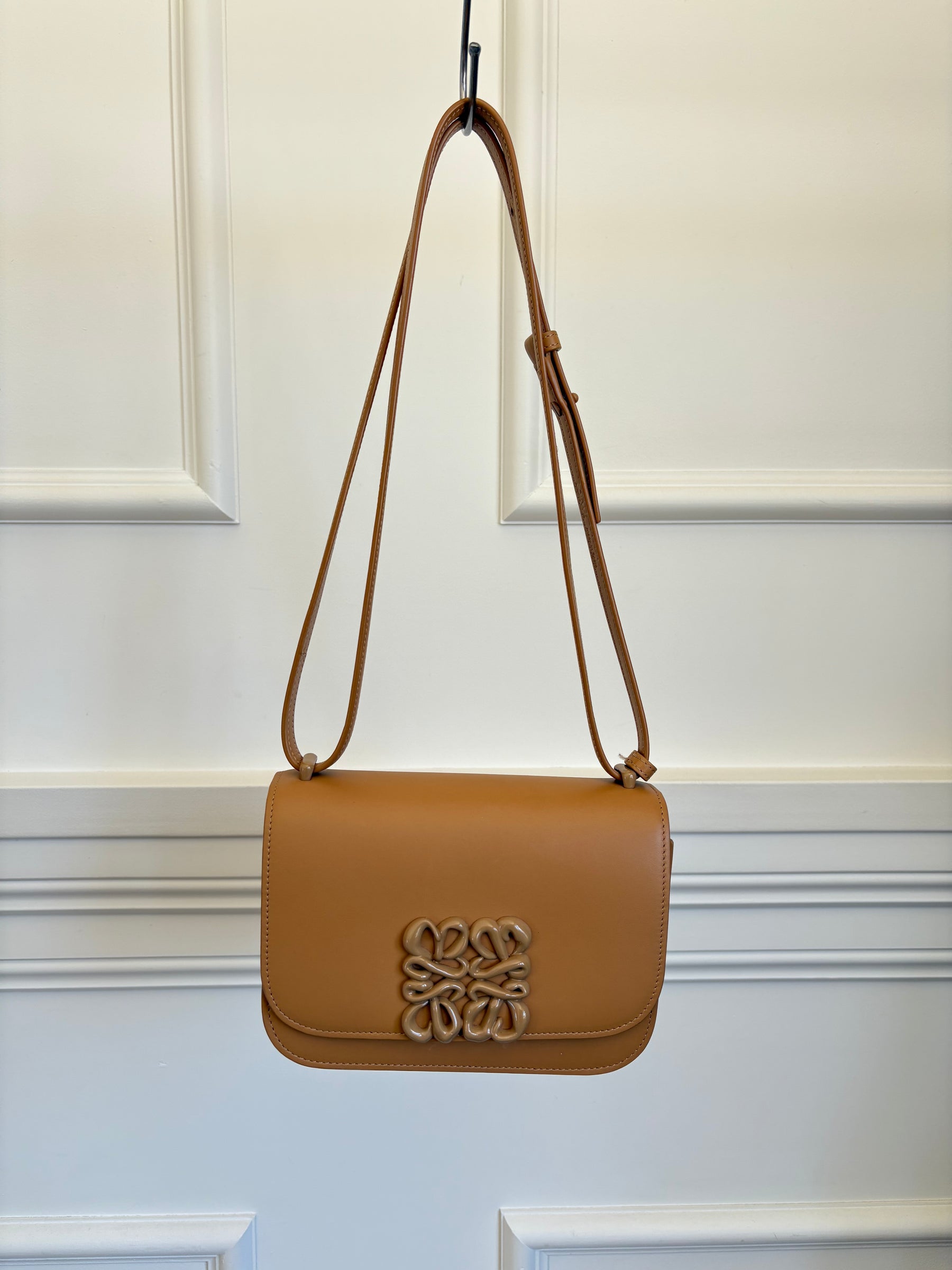 Loewe Warm Desert Small Goya Bag in Silk Calfskin
