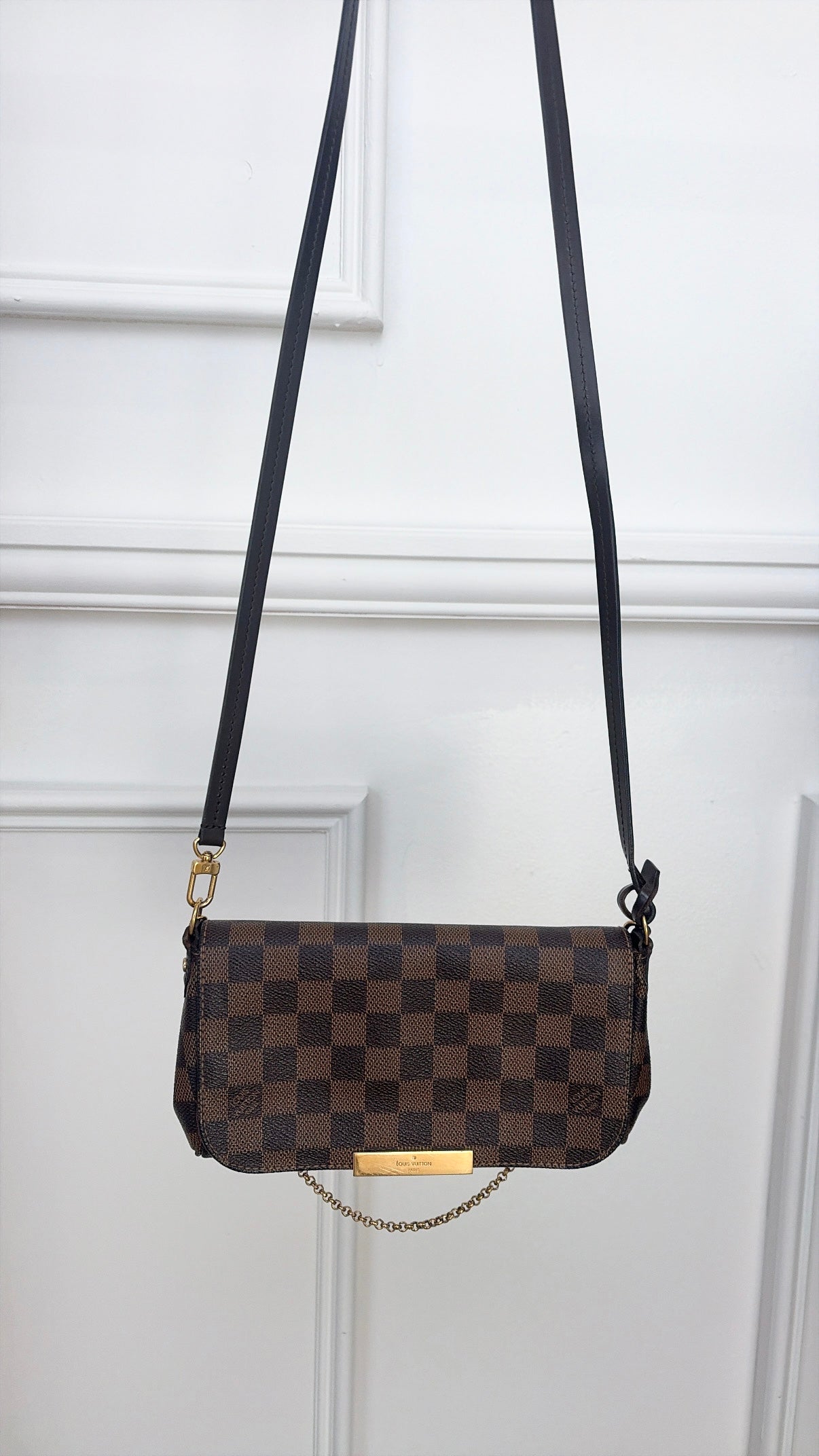 Louis Vuitton Favourite Cross Body MM Brown Damier Bag