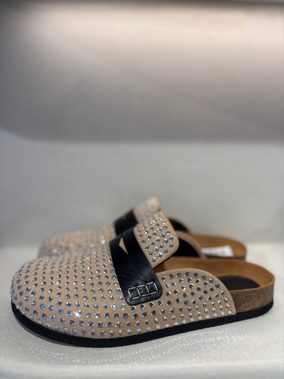 JW Anderson Beige Crystal Mules, 39