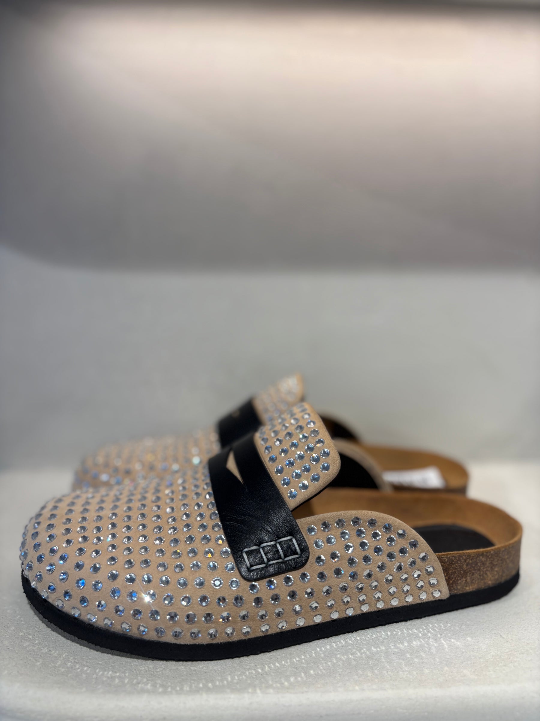 JW Anderson Beige Crystal Mules, 39