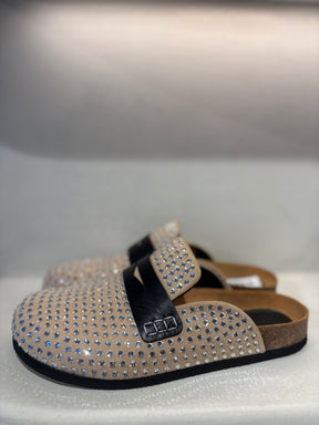 JW Anderson Beige Crystal Mules, 39