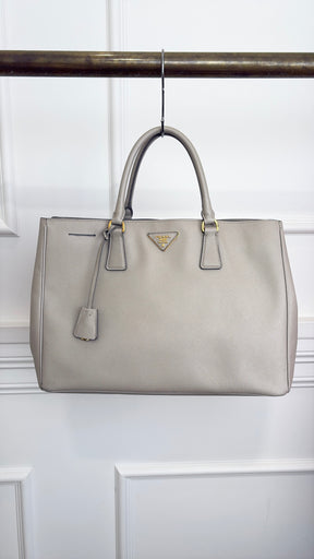 Prada Stone Saffiano Leather Tote