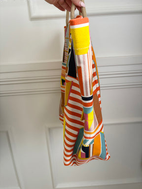 Hermès Multi Colour 'From My Window' Canvas Tote