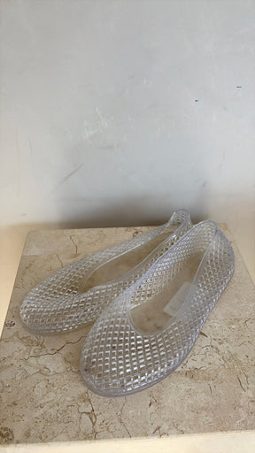Ancient Greek Sandals Clear Jelly Ballet Flats, 39