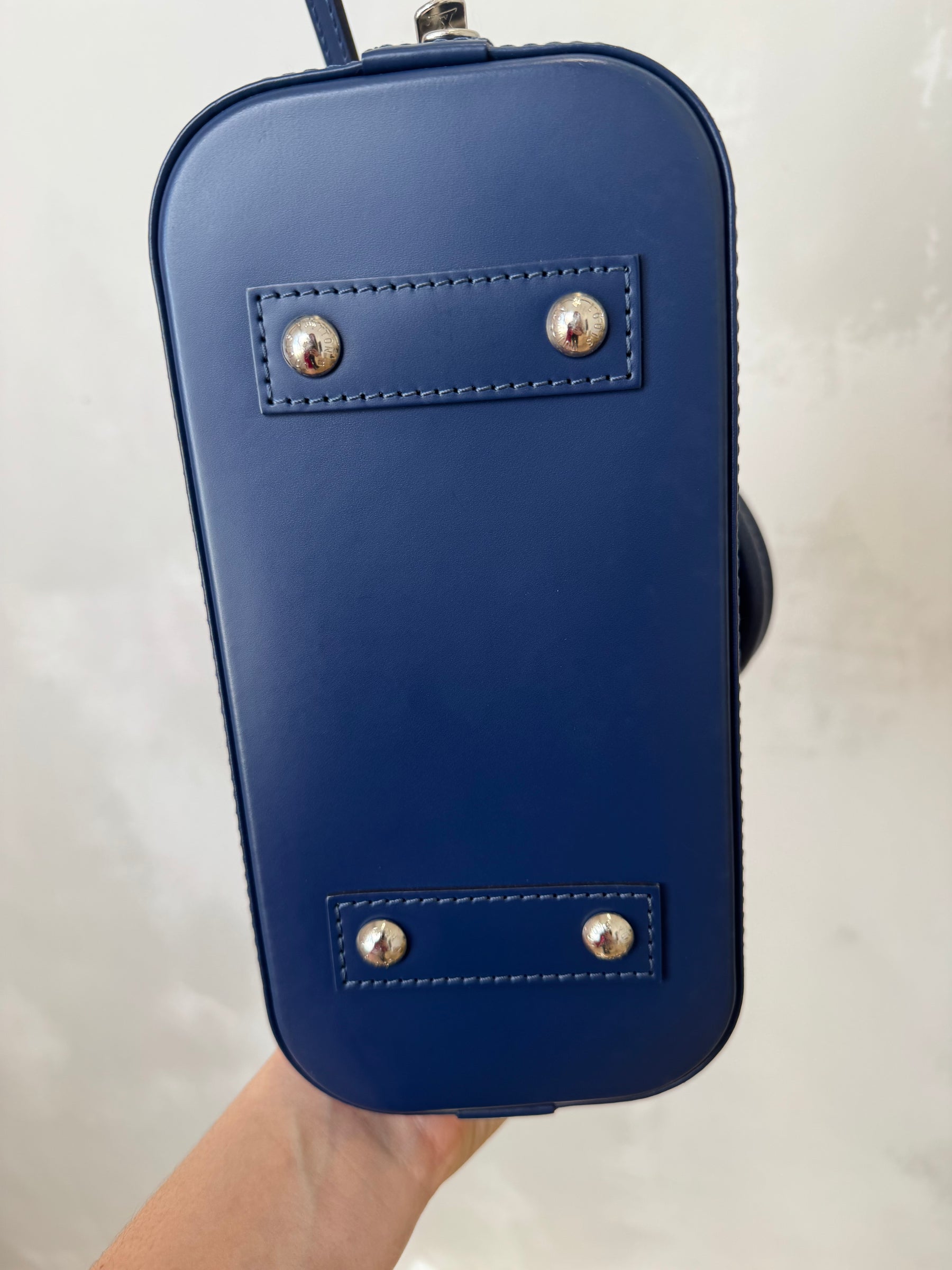 Louis Vuitton Navy Epi Leather Alma BB