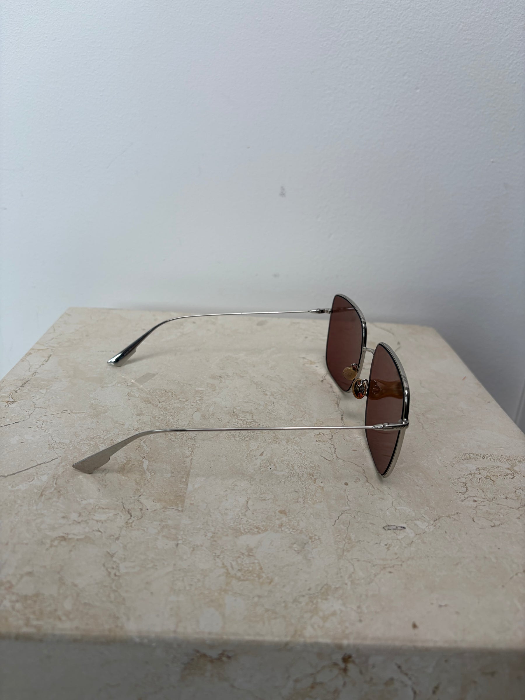 Dior Rose Gold Stellaire Square Sunglasses