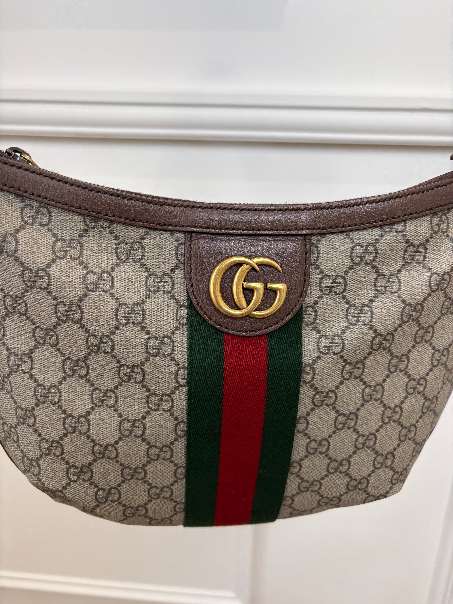 Gucci GG Supreme Half Moon Ophidia Small, S
