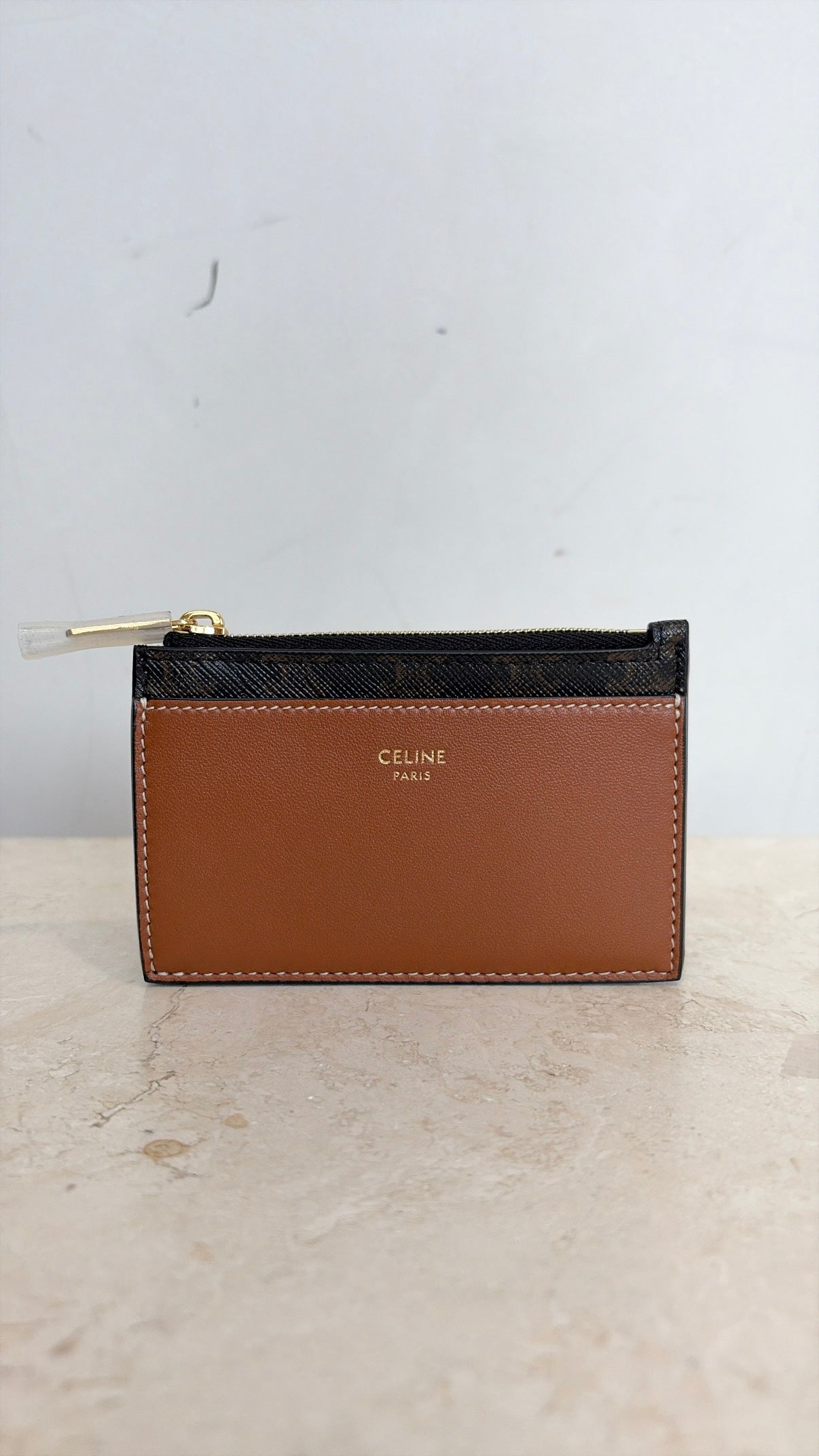 Celine Triomphe Canvas Zipped Cardholder