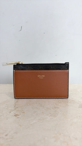Celine Triomphe Canvas Zipped Cardholder