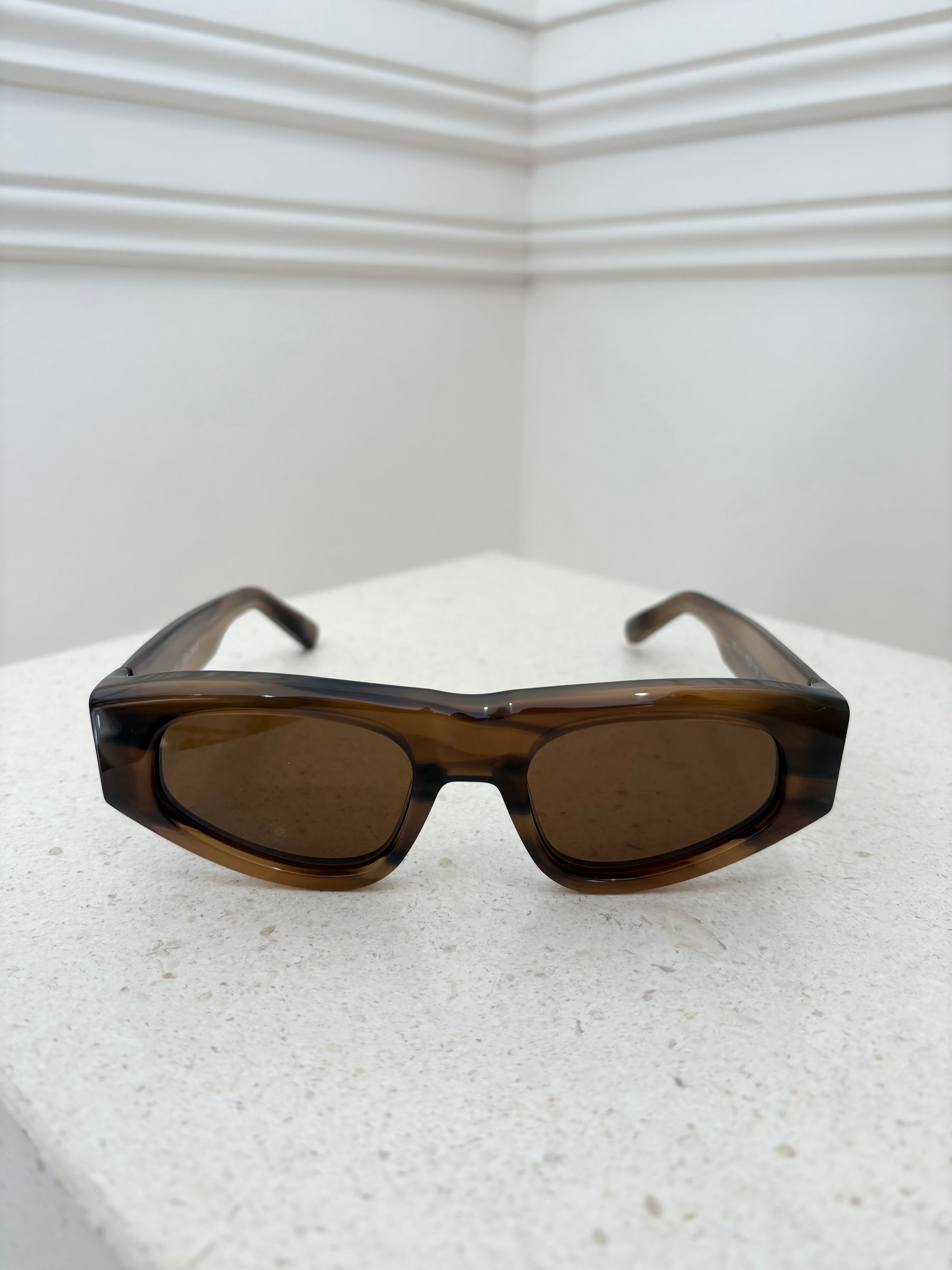 bassike x Local Supply 04 Sunglasses Ash Horn/Brown