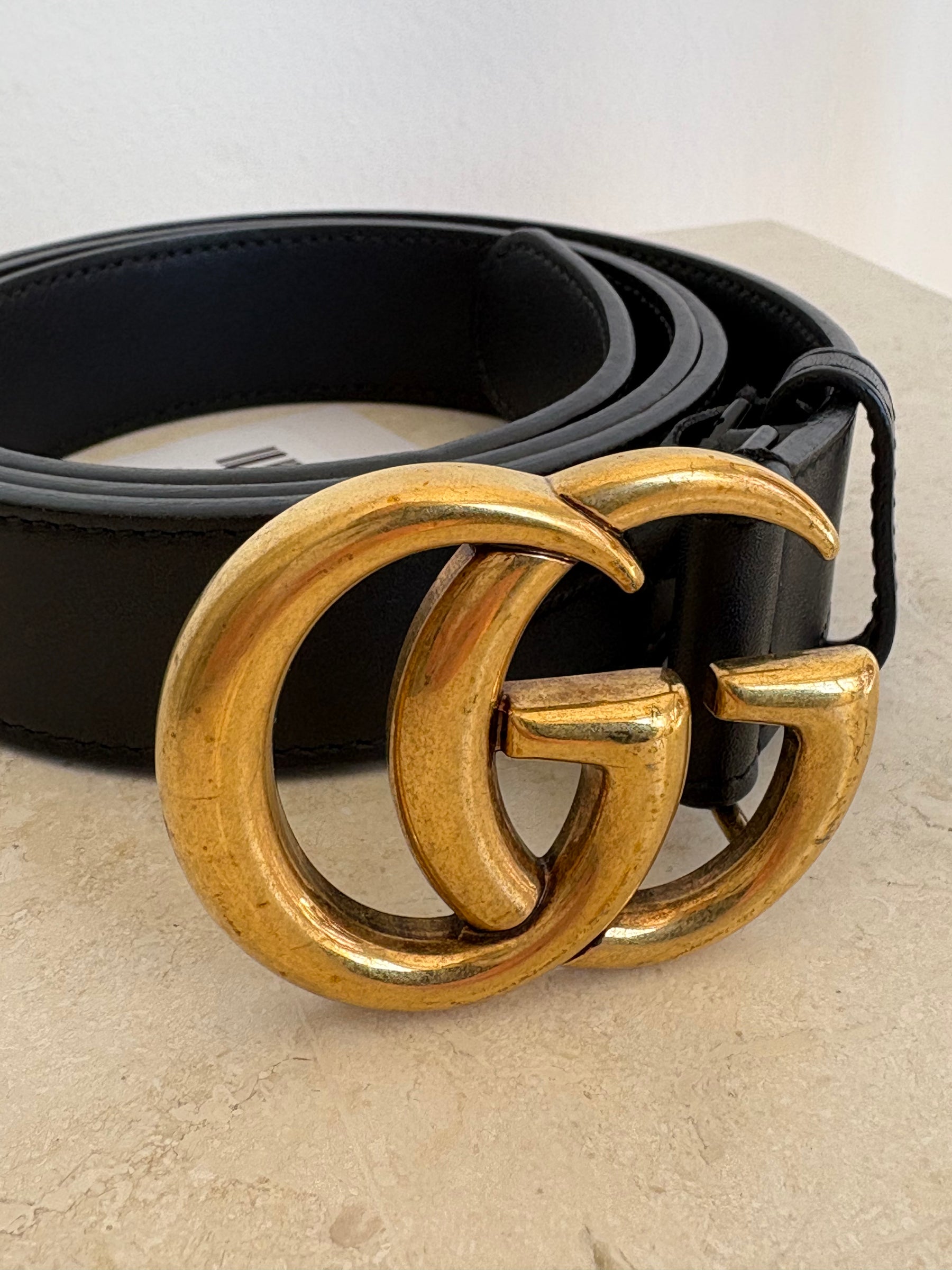 Gucci GG Marmont Belt Black, 100 / 40