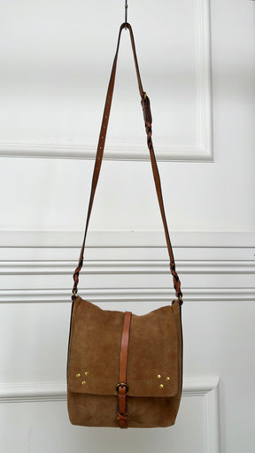 Jerome Dreyfuss Camel Suede Tony Crossbody Bag