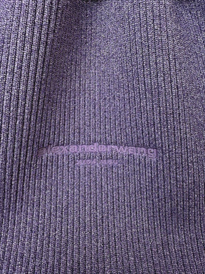 Alexander Wang Lilac Lurex Ribbed Top Handle Bag