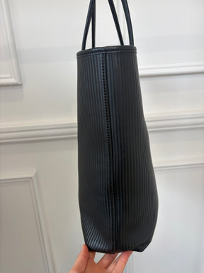 Alexander Wang Black Corrigated Leather Tote