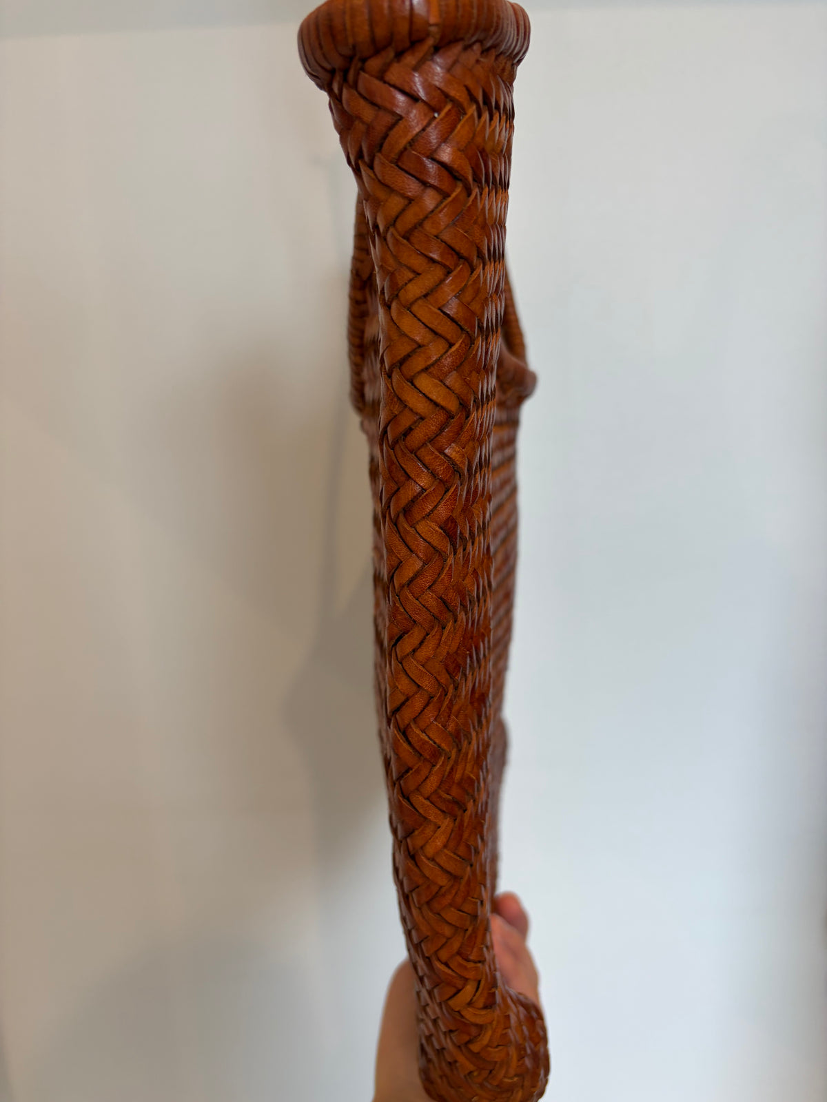 dragon diffusion Tan Woven Leather Tote