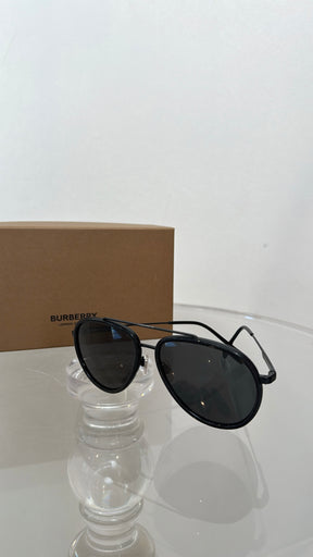 Burberry Black Aviator Sunglasses
