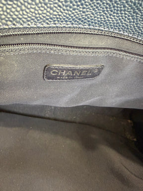Chanel Navy Caviar Leather GST