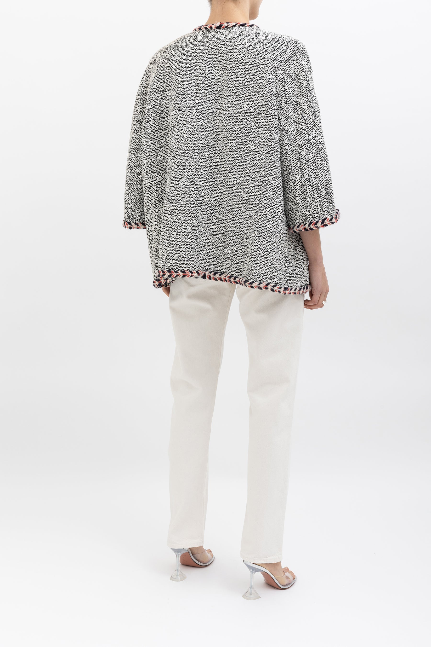 Bouclé Jacket Braid Trim