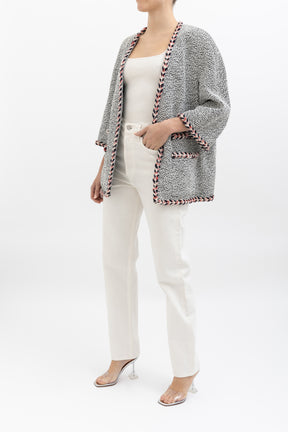 Bouclé Jacket Braid Trim