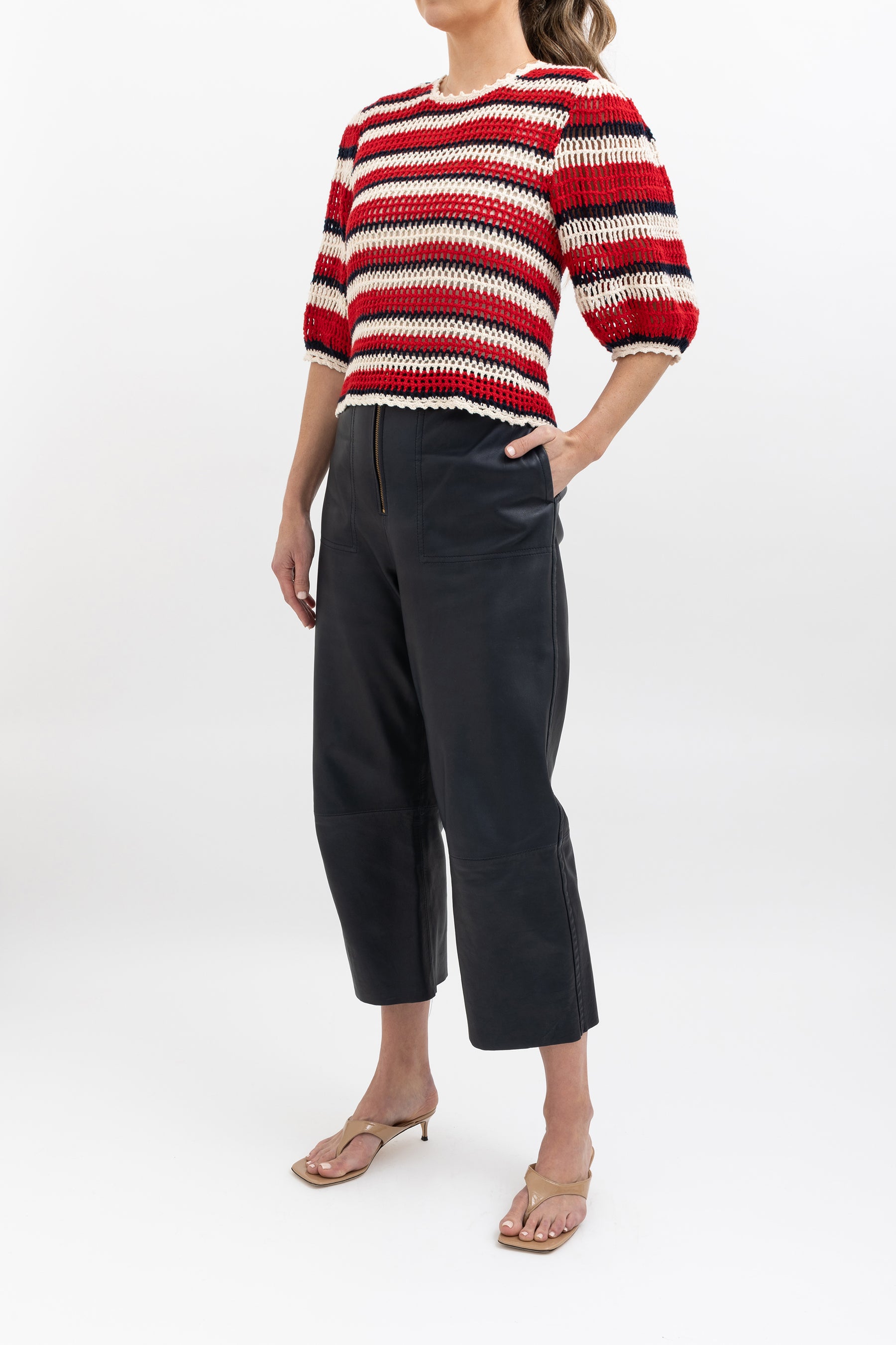 Stripe Crochet Knit