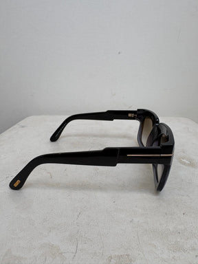 Tom Ford Black Ombre Oversized Square Sunglasses