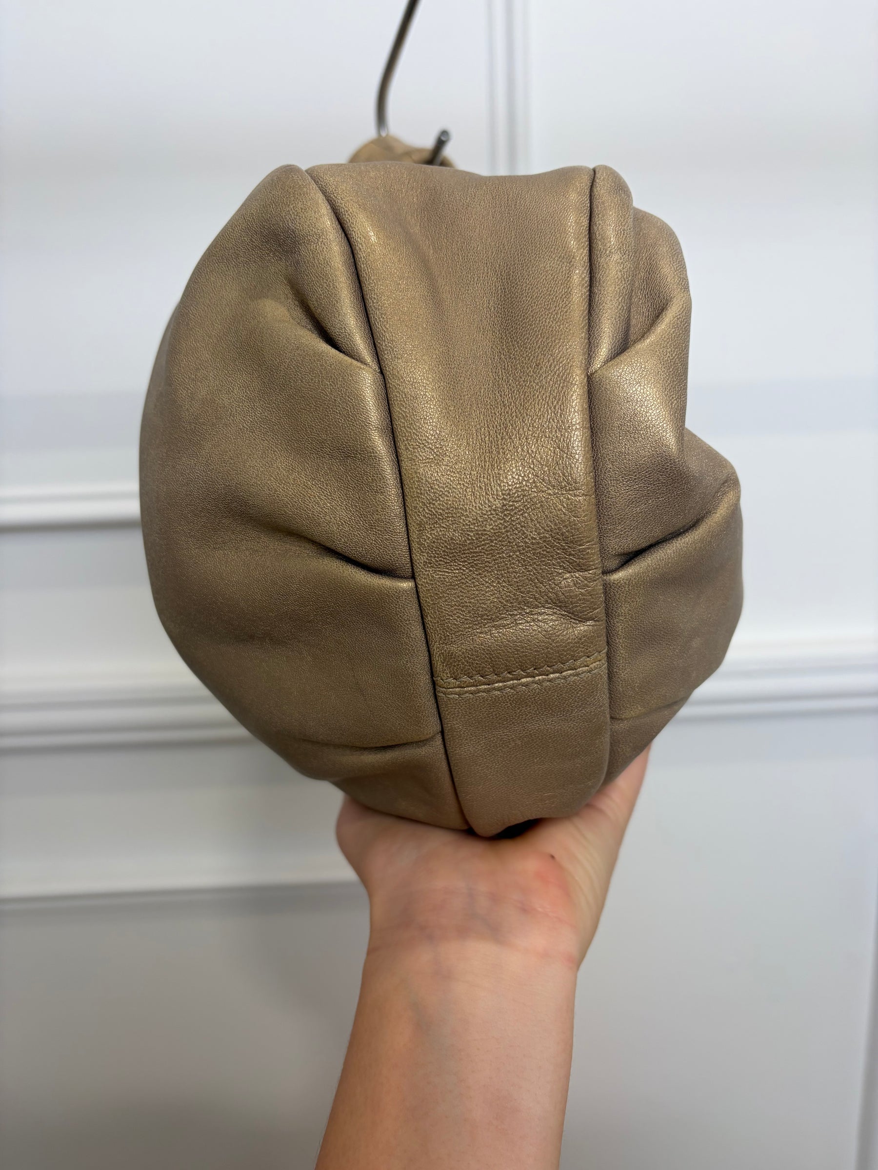 Loewe Hobo Gold Metalic Bag