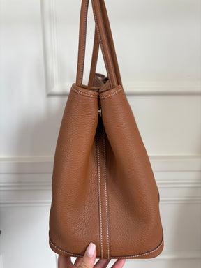 Hermès Gold Leather Garden Party 36 Tote