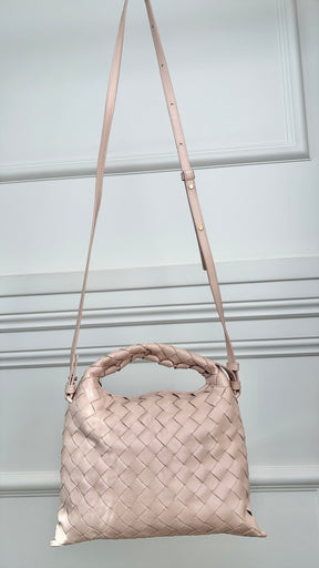 Bottega Veneta Pale Pink Mini Hop Bag