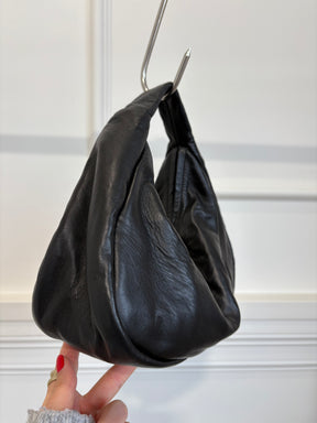 A-ESQUE Black Soft Leather 'Bon Bon' Bag