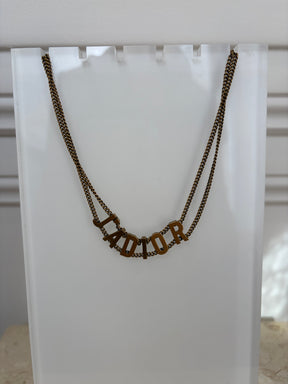 Dior Gold Tone J'adior Choker