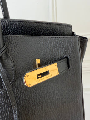Hermès Birkin 35 in Black Ardennes Leather with Gold Hardware