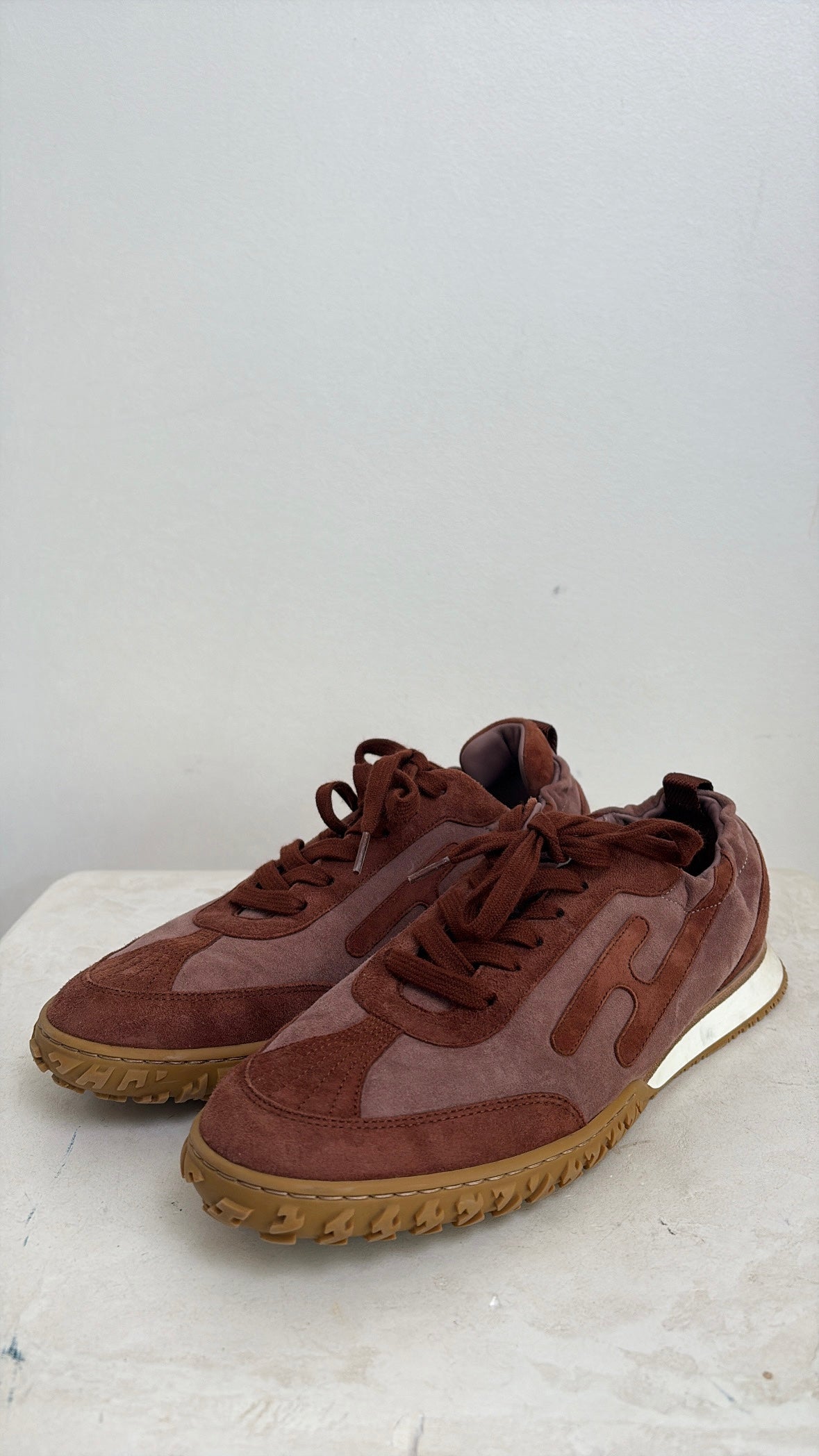 Hermès Maroon Suede Jet Sneaker, 40