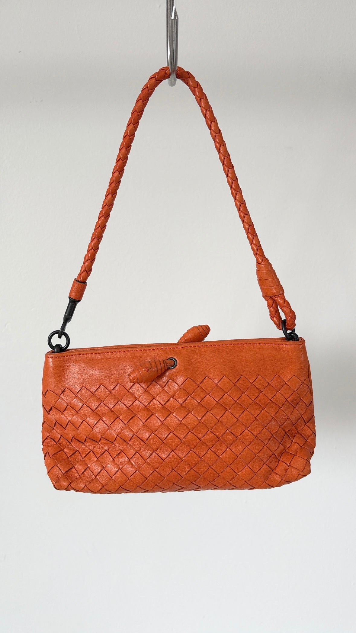 Bottega Veneta Intracciato Mini Bag Orange