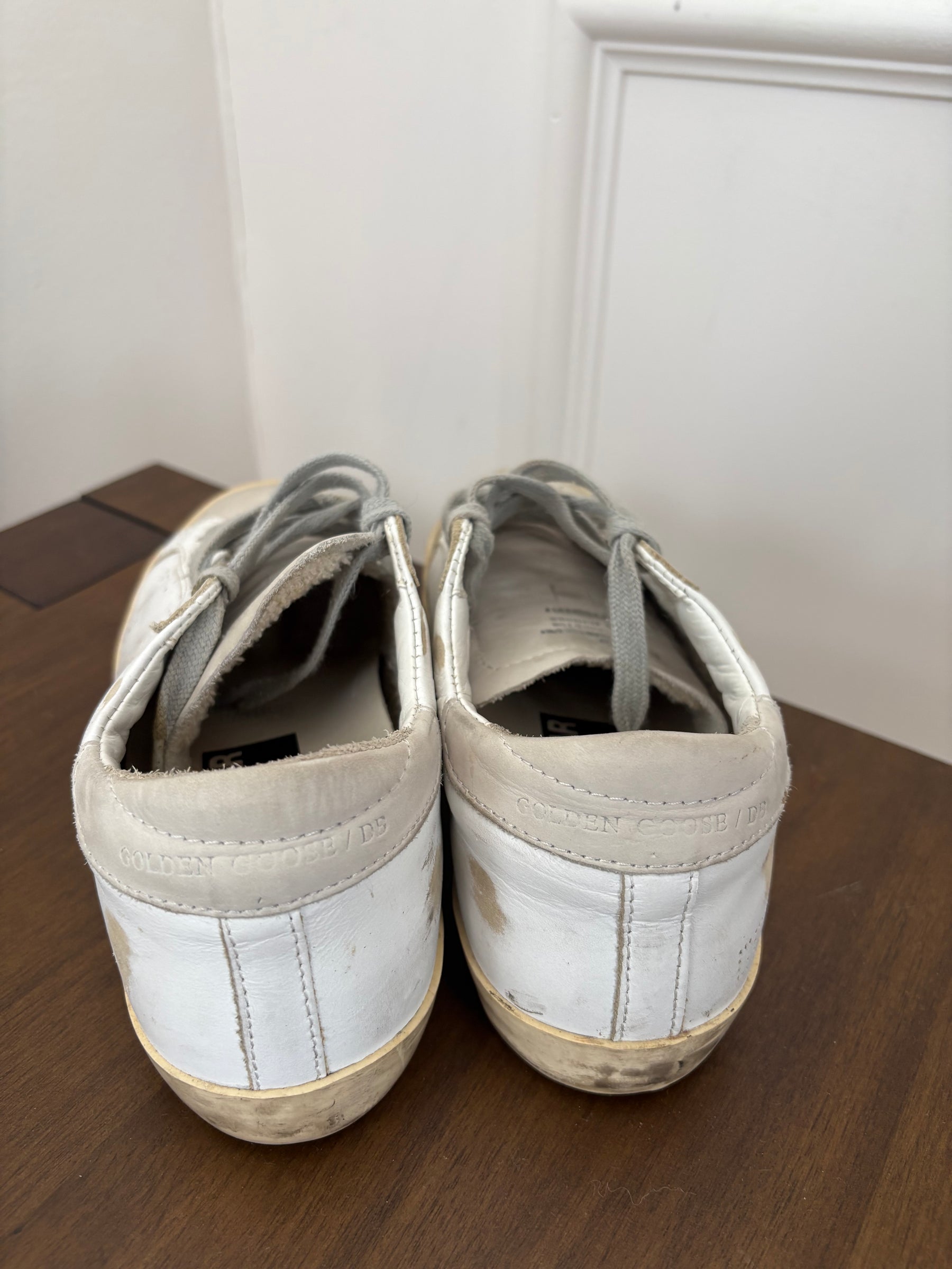 Golden Goose White Leather Sneakers, 38