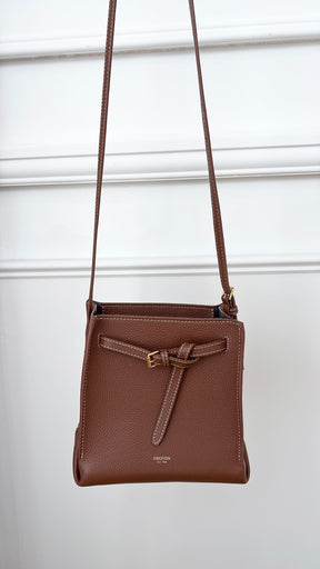 Oroton Tan Leather Bucket Bag