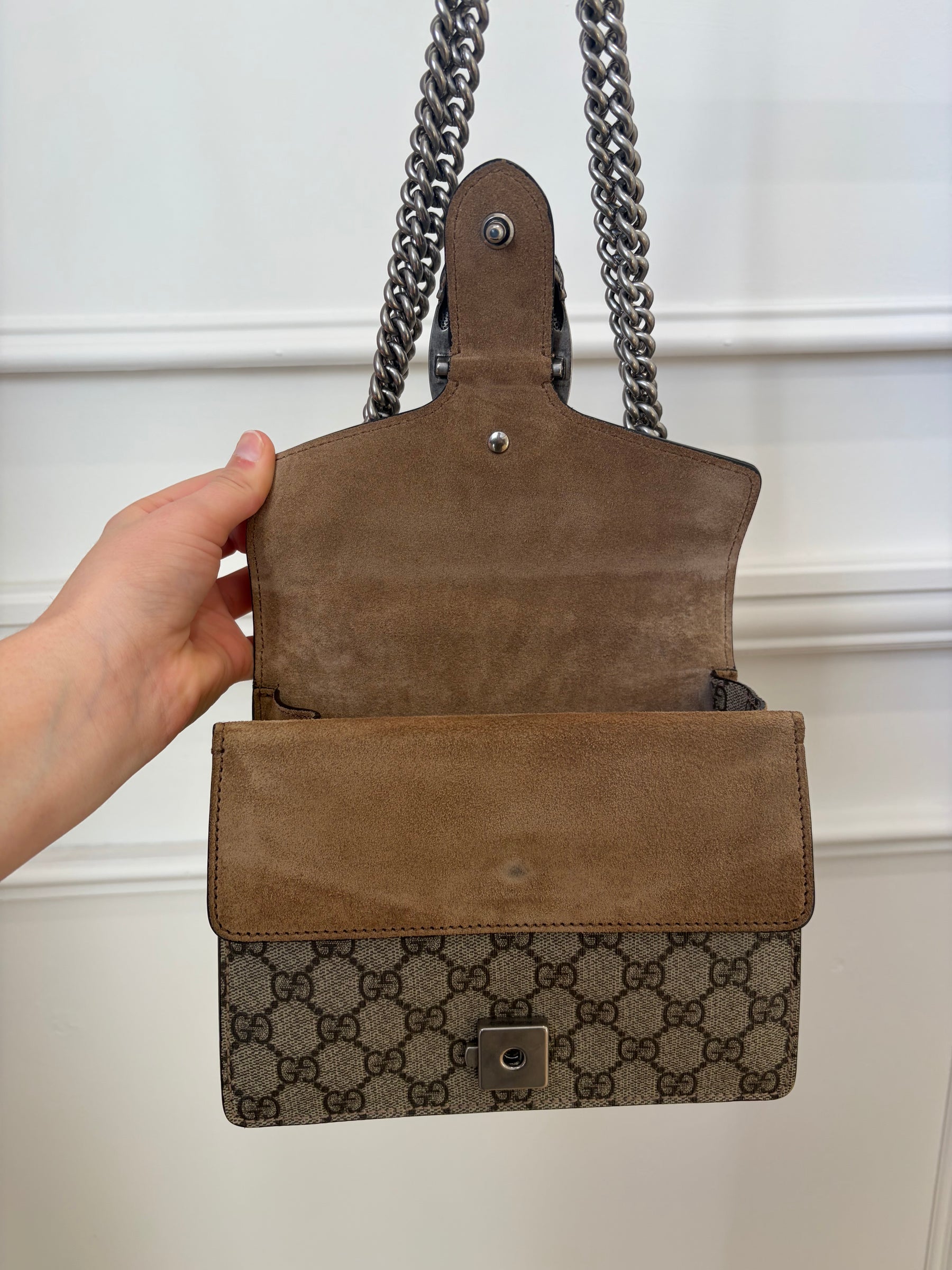 Gucci Supreme Canvas Monogram Mini Dionysus Bag